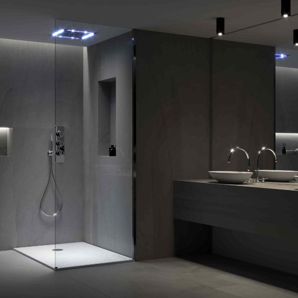 ba&ntilde;o moderno con plato de ducha